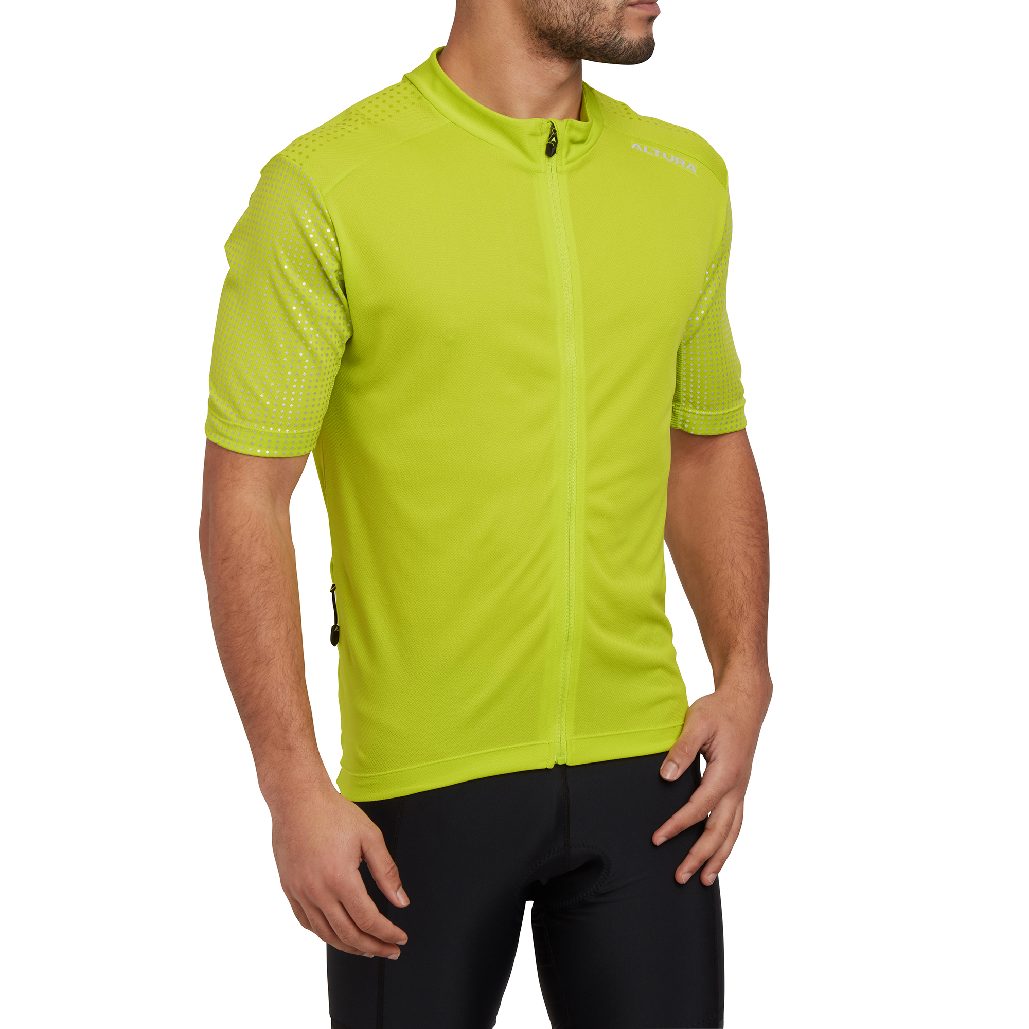 Altura NIGHTVISION MEN'S SHORT SLEEVE JERSEY 2021: LIME L - Cookson Cycles